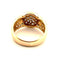 Bague 56 Bague boule vintage en or jaune 18 carats et diamants 58 Facettes