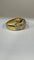 Bague 56 Bague boule vintage en or jaune 18 carats et diamants 58 Facettes