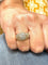 Bague 56 Bague boule vintage en or jaune 18 carats et diamants 58 Facettes