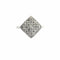 Bague 54 Bague vintage en or blanc 18 carats, platine et diamants 58 Facettes