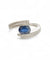 Bague 53 Bague croisée saphir et diamants en or blanc 18 carats 58 Facettes