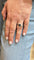 Bague 53 Bague croisée saphir et diamants en or blanc 18 carats 58 Facettes