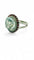 Bague 55 Bague en or blanc, aigue-marine, diamants et rubis 58 Facettes