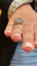 Bague 55 Bague en or blanc, aigue-marine, diamants et rubis 58 Facettes