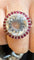 Bague 55 Bague en or blanc, aigue-marine, diamants et rubis 58 Facettes