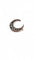 Broche Broche Napoléon III croissant de lune en or 18 carats, argent et diamants 58 Facettes
