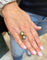 Bague 53 Bague Toi et Moi en or jaune 18 carats avec perles de Tahiti 58 Facettes