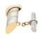 Boutons de manchette Cartier - Boutons de manchette en or jaune 18 carats et acier 58 Facettes