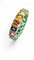 Bague 52 Alliance rainbow en platine 950 sertie de saphirs multicolores et diamants 58 Facettes