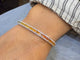 Bracelet Bracelet Rainbows en platine 900, saphirs et diamants 58 Facettes