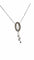 Collier Dalumi - Collier en or blanc 18 carats et diamants 58 Facettes