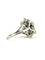 Bague 55 Bague fleur en or blanc, saphir de Ceylan non chauffé et diamants 58 Facettes