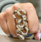 Bague 55 Bague serpent en or jaune 18 carats et diamants 58 Facettes