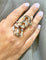 Bague 55 Bague serpent en or jaune 18 carats et diamants 58 Facettes