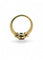 Bague 55 Bague solitaire en or jaune 18 carats avec rubis et diamants 58 Facettes