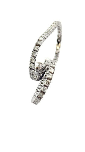 Bracelet Bracelet rivière de diamants - Bracelet tennis en or blanc 18 carats 58 Facettes