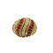 Bague 53 Bague ancienne en or jaune 18 carats avec rubis et diamants 58 Facettes