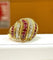 Bague 53 Bague ancienne en or jaune 18 carats avec rubis et diamants 58 Facettes
