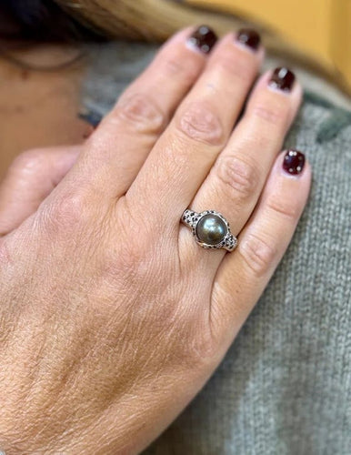 Bague 55 Mauboussin Caviar Mon Amour - Bague en or blanc 18 carats et diamants 58 Facettes