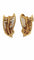 Boucles d'oreilles Boucles d’oreilles clips feuilles en or rose 18 carats et diamants 58 Facettes