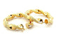 Boucles d'oreilles Graziella - Créoles torsadées en or jaune 18 carats 58 Facettes