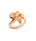 Bague 50 Bague orchidée en or rose 18 carats avec diamant 58 Facettes