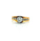 Bague 61 Solitaire - Bague bicolore en or 18 carats et diamant 58 Facettes