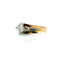 Bague 61 Solitaire - Bague bicolore en or 18 carats et diamant 58 Facettes