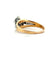 Bague 61 Solitaire - Bague bicolore en or 18 carats et diamant 58 Facettes