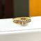 Bague 61 Solitaire - Bague bicolore en or 18 carats et diamant 58 Facettes