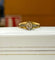 Bague 61 Solitaire - Bague bicolore en or 18 carats et diamant 58 Facettes
