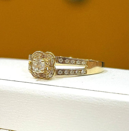 Bague 53 Mauboussin - Bague en or jaune 18 carats et diamants 58 Facettes