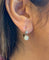 Boucles d'oreilles Dormeuses anciennes en or jaune et gris 18 carats et diamants 58 Facettes
