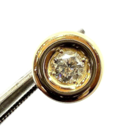 Boucles d'oreilles Puces d’oreilles en or jaune 18 carats et diamants 58 Facettes