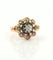Bague 53 Bague ancienne panier en or rose 18 carats et diamants 58 Facettes