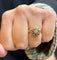 Bague 53 Bague ancienne panier en or rose 18 carats et diamants 58 Facettes