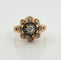 Bague 53 Bague ancienne panier en or rose 18 carats et diamants 58 Facettes