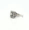 Bague 49 Bague ancienne carrée en or blanc et diamants 58 Facettes