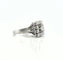 Bague 49 Bague ancienne carrée en or blanc et diamants 58 Facettes