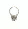 Bague 49 Bague ancienne carrée en or blanc et diamants 58 Facettes