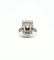 Bague 49 Bague ancienne carrée en or blanc et diamants 58 Facettes
