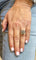 Bague 49 Bague ancienne carrée en or blanc et diamants 58 Facettes