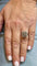 Bague 49 Bague ancienne carrée en or blanc et diamants 58 Facettes