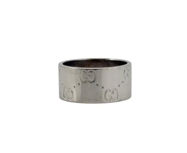 Bague 52 Gucci - Alliance en or blanc 18 carats 58 Facettes