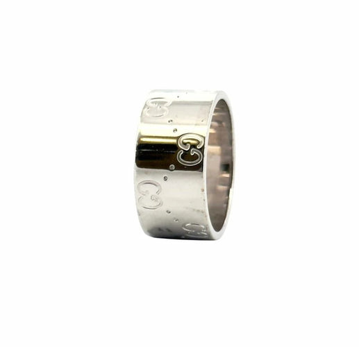 Bague 52 Gucci - Alliance en or blanc 18 carats 58 Facettes