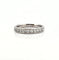 Bague 53 Demi-alliance - Bague en or blanc 18 carats et diamants 58 Facettes