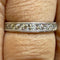 Bague 53 Demi-alliance - Bague en or blanc 18 carats et diamants 58 Facettes