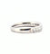 Bague 53 Demi-alliance - Bague en or blanc 18 carats et diamants 58 Facettes