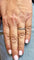 Bague 53 Demi-alliance - Bague en or blanc 18 carats et diamants 58 Facettes