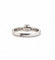 Bague 54 Solitaire - Bague en or blanc 18 carats et diamants 58 Facettes